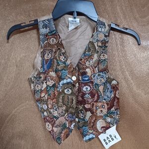 Baby baby teddy bear vest